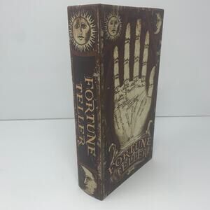 NWOT Halloween FORTUNE TELLER spell book spellbook tabletop decor